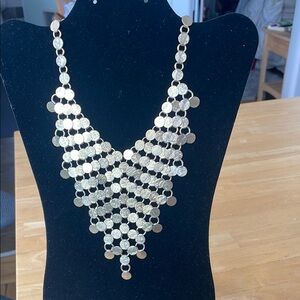 Elegant Vintage Gold Bib Necklace